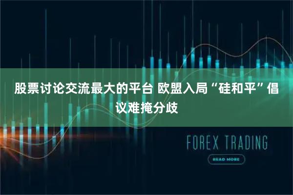 股票讨论交流最大的平台 欧盟入局“硅和平”倡议难掩分歧